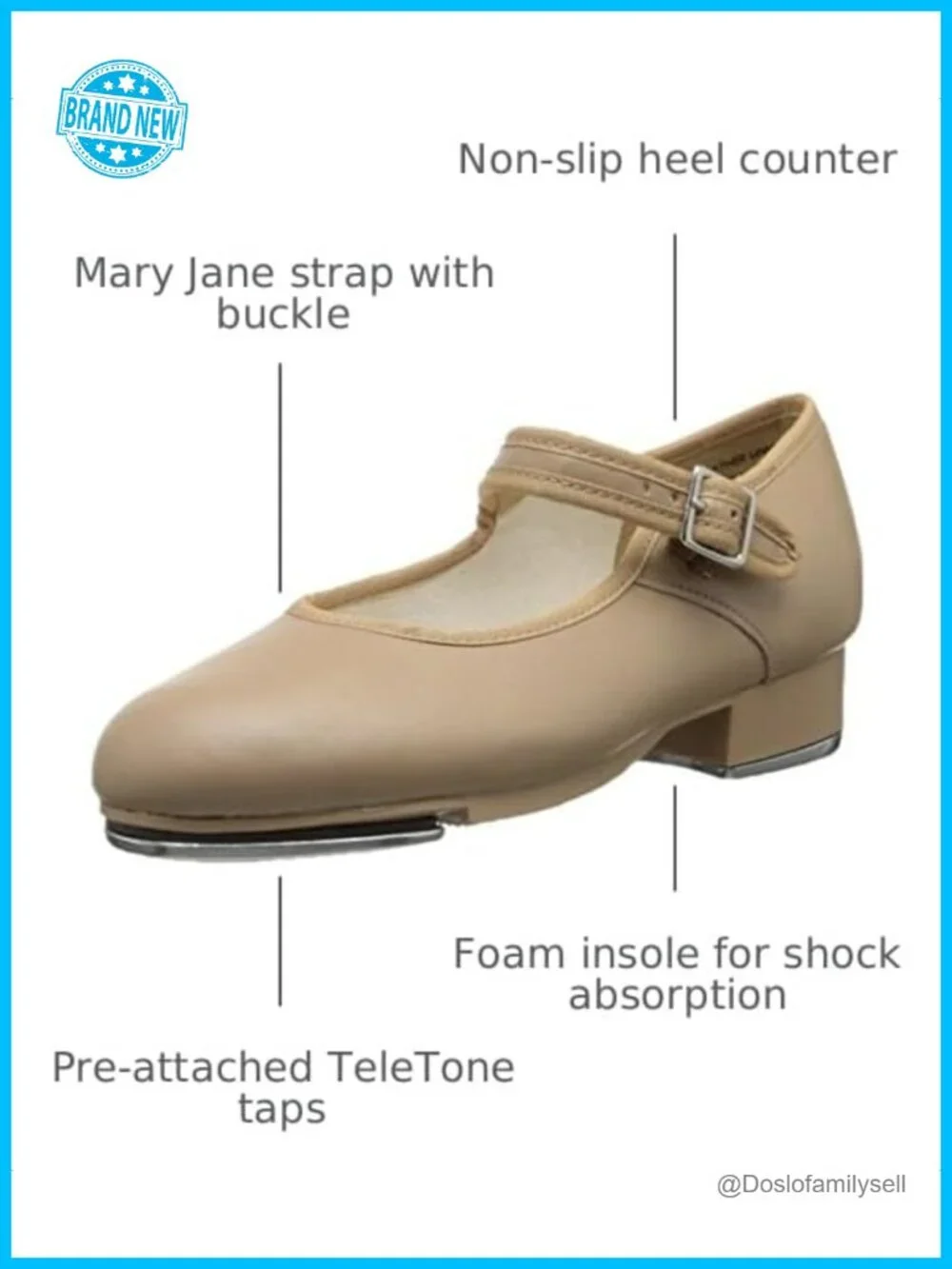 Capezio 3800 Tap Shoe Mary Jane Strap Buckle Dance